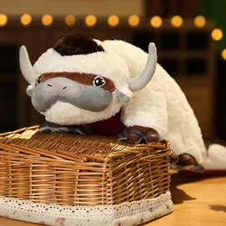 Avatar de Anime the Last airdobladora Appa, juguetes de peluche de vaca rellena, muñecas de toro de ganado, regalos de cumpleaños para niños, decoración de habitación de niñas, 55cm, 1 unidad