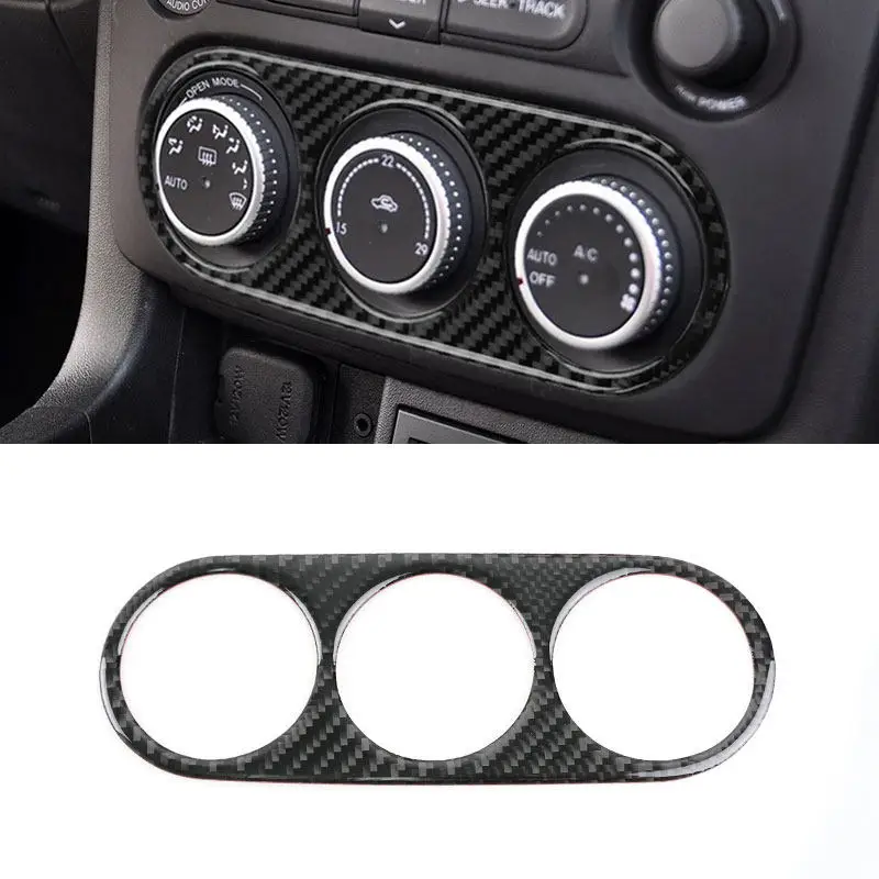 For Mazda MX5 MX-5 Miata NC23 2009-2015 Car Accessories Center Console Air Conditioning Knob Panel Button Frame Cover Trim