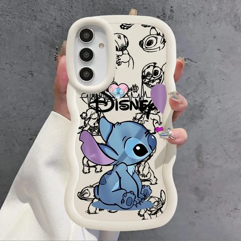 Disney Cute Stitch Case for Samsung Galaxy A20 A51 A30 A50 A11 A03 A05s A21s A04 A13 A04e A15 A51 4G Silicone Capa Cover - náhled 6