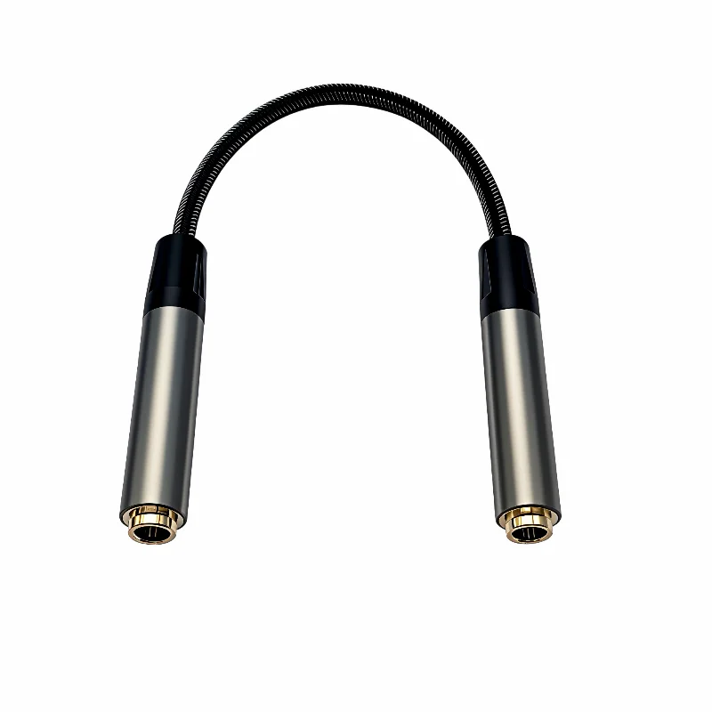 1/4 inch coupler, 6.35mm TRS/TS stereo female to female adapter cable, acoustic guitar, electric guitar, bass guitar
