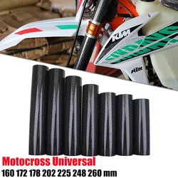 160mm 178mm 225mm 248mm 260mm Carbon Fiber Front Fork Guard Wrap Cover Motocross For KTM Honda Yamaha Kawasaki Suzuki CRF YZF KX