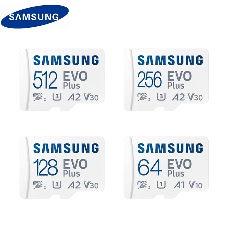 

Original SAMSUNG EVO PLUS Micro SD 64GB Memory Card C10 TF MicroSD Cards SDXC 128GB 256GB 512GB U3 V30 4K For Phone Drone Camera