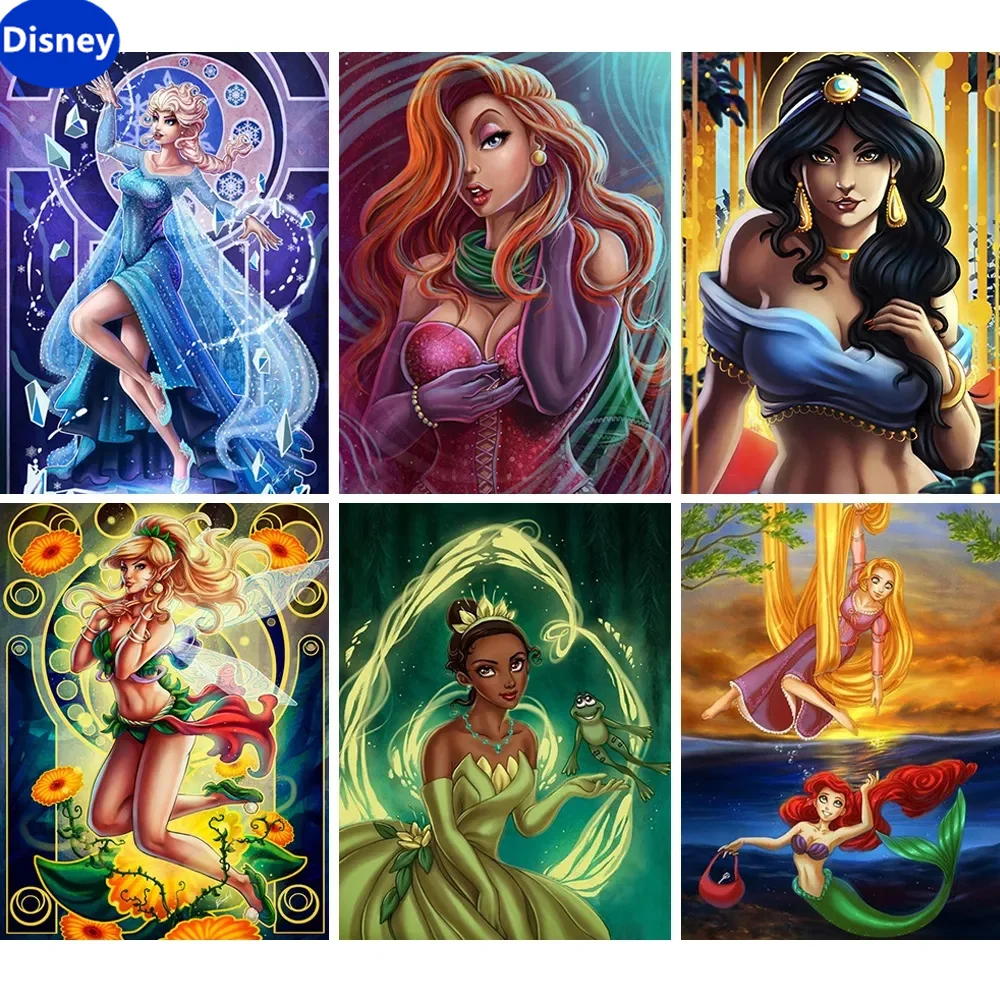 Disney Princess Collection Handmade Puzzle Cartoon Children's Brain Burning Puzzle Game Decoration Preferred Holiday Gift