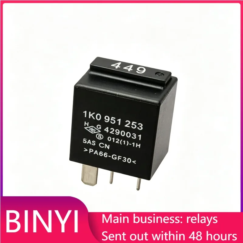 New 1pcs/lot 1K0 951 253 4290031 Number 449 5Pin 12V Automotive Relay Multi Function Vehicle Power Control Relay Replacement