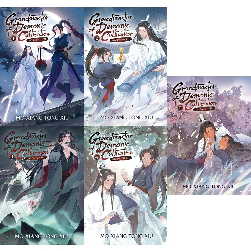 Grandmaster of Demonic Cultivation: Mo Dao Zu Shi English Novel Vol.1-5  Wei Wuxian, Lan Wangji Ancient Danmei BL Fiction Books