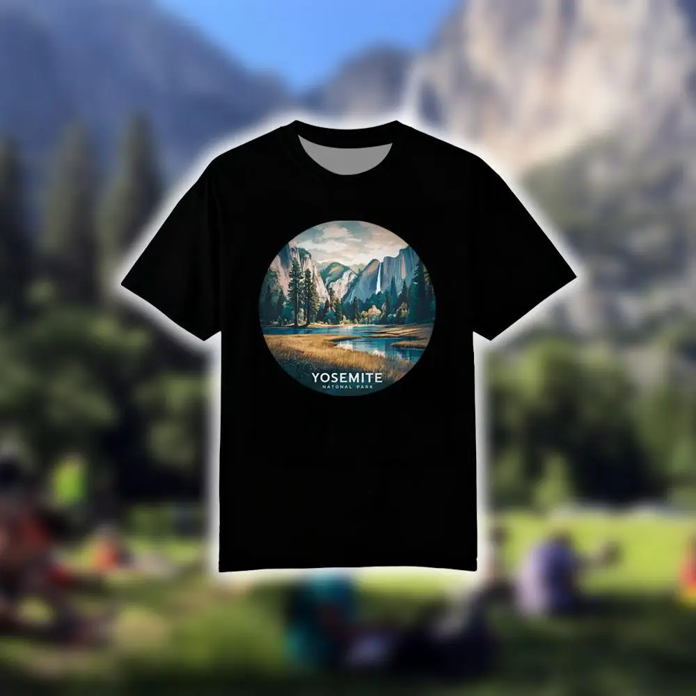 Футболка с винтажным принтом Y – обзор и цена Outdoor Camping Yosemite