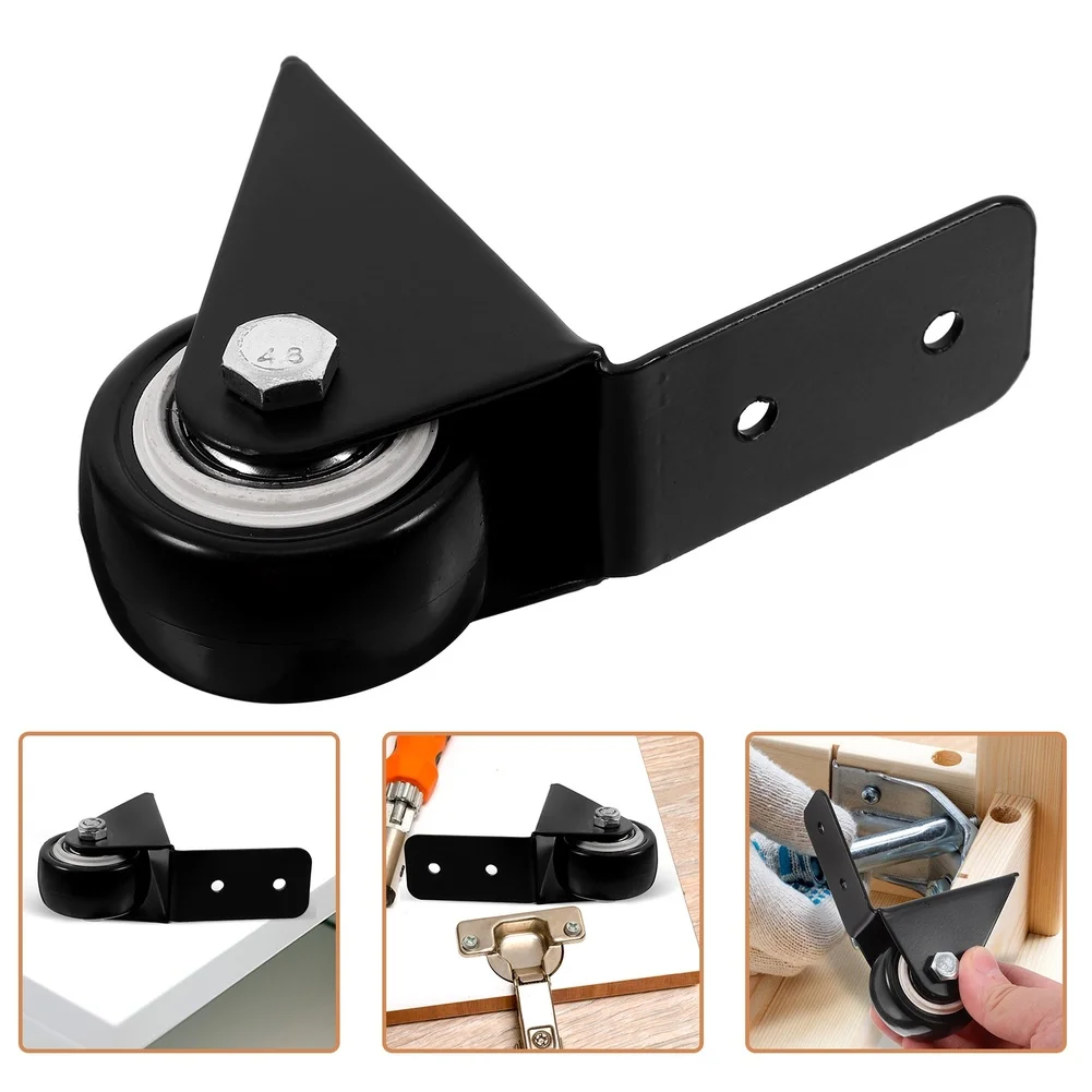 4pcs Furniture Castors L Side Mounting Castors Furniture Castors Robust Plate Wheel Household Directional Movement Tools Parts