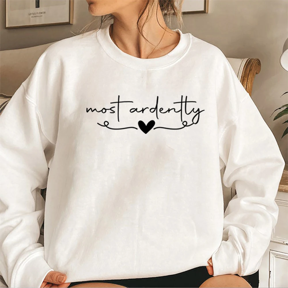 Most Ardently Sweatshirt Pride and Prejudice Hoodie Mr Darcy Pullover Book Lover Sweater Bookish Jane Austen Crewneck Sweatshirt