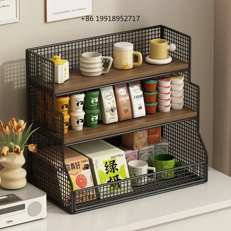 Desk Organizer Shelf Multifunctional Storage Shelf Storage Rack Aesthetic Simple Display Stand Home Kitchen Desktop Organization