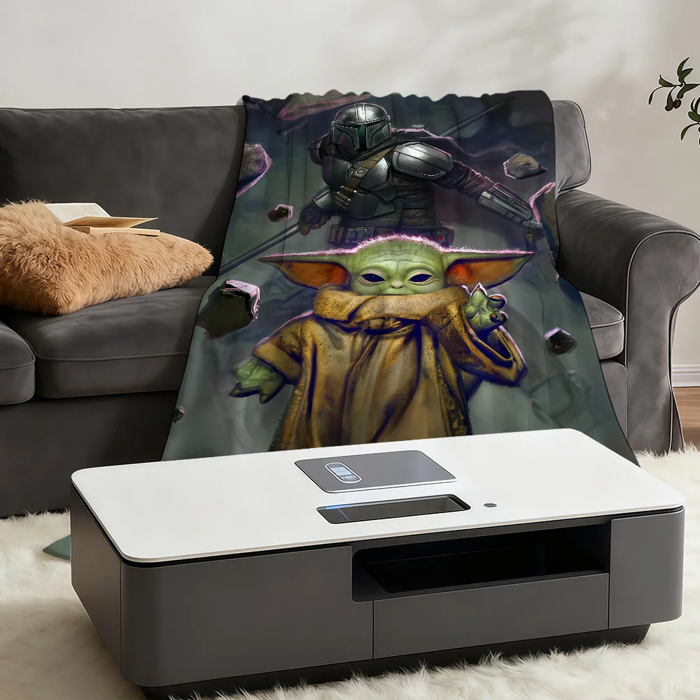 Blanket W-WARS-ES Throw Yoda S-STARS-ES Super Cosy Plush Living Room Sofa Couch Childish Birthday Gifts view 5