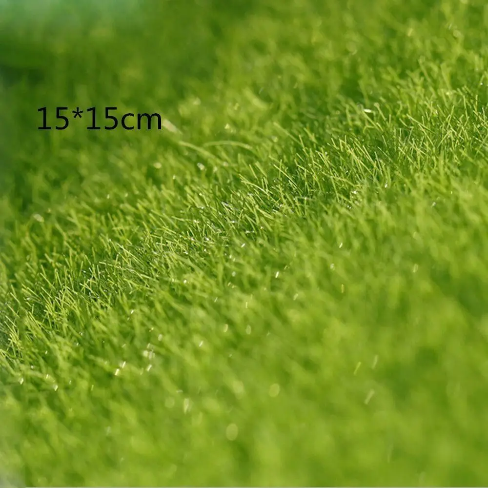 Landscape Craft Green Ecological Lawn Decor Artificial Turf Micro Landscape Decor Fake Moss Simulation Grass Artificial Grass