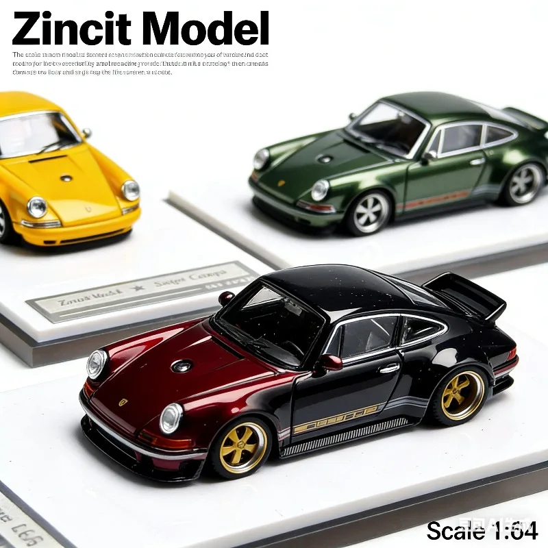 

"Zincit Model 1:64 Scale Die-Cast Classic Coupe Collection in Vibrant Metallic Finishes"