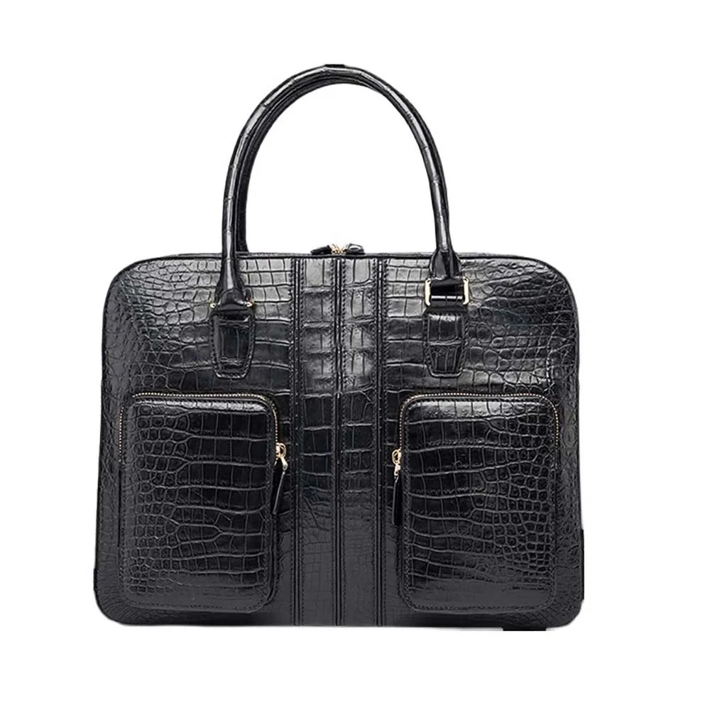 

leimanxiniu crocodile bag men bag male handbag large capacity business male briefcase