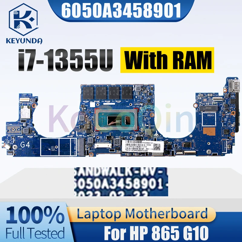 

For HP 865 G10 Notebook Mainboard 6050A3458901 SRMLY i7-1355U With RAM Laptop Motherboard