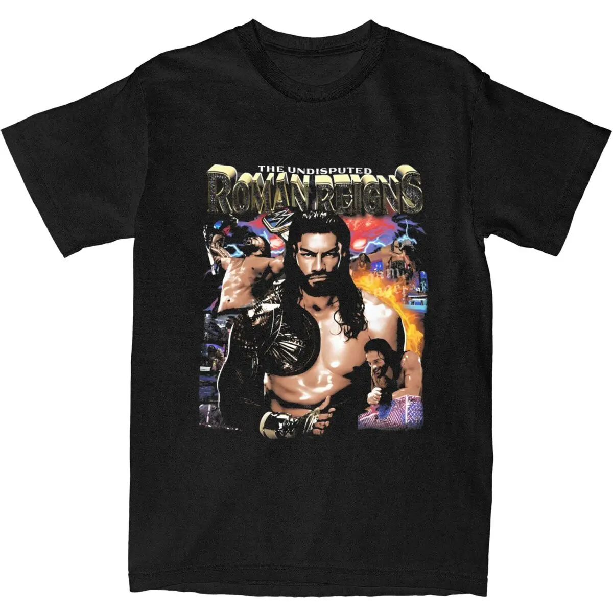 Roman Reigns The Undisputed T-Shirt Couple Awesome Cotton T Shirts Summer O Neck Trending Tees Design Plus Size Tops