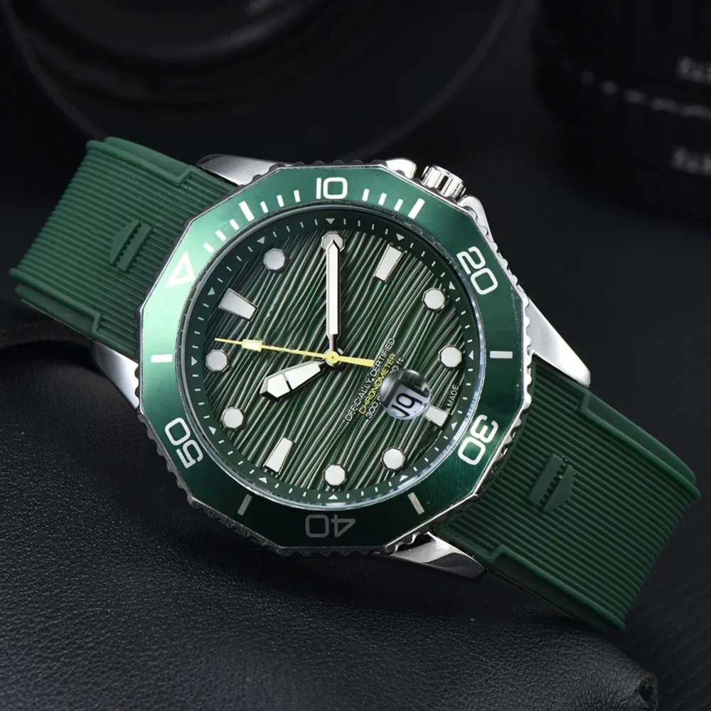 新しいオリジナルブランドのメンズ腕時計、クラシックな多機能フルステンレススチール製、ビジネス向け自動日付表示、AAAクォーツ時計