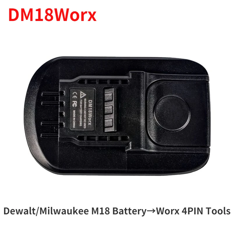 Dewalt Li-ion Bateria Adaptador Makita Milwaukee Makita Bosch Dewalt 18v Bateria Converter para Worx 4pin Bateria Ferramentas Use Dm18worx