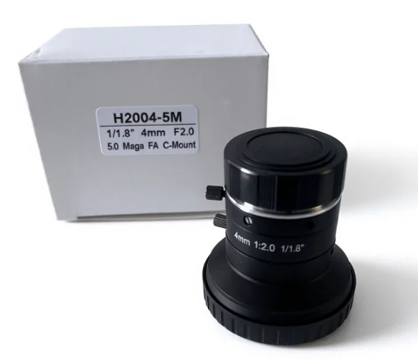 4MM 5MP  1/1.8 Inch C-Mount FA Mount Machine Vision Lens Compatible For Hikvision Basler Industrial Camera