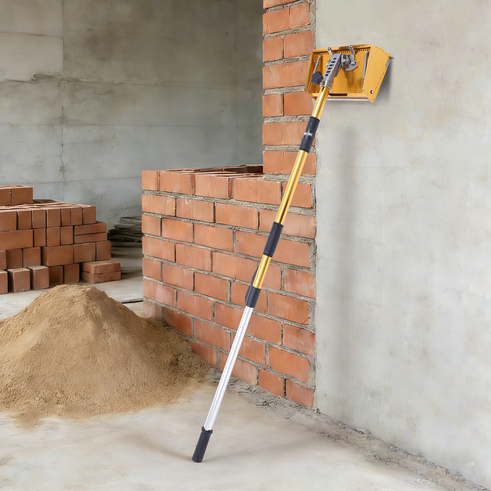 10-Zoll-Glättkelle Gelb für Wandreparatur und Finisharbeiten – Dual-Feder-Design für glatte Putz- und Spachtelanwendungen im Heimgebrauch – Detail 2
