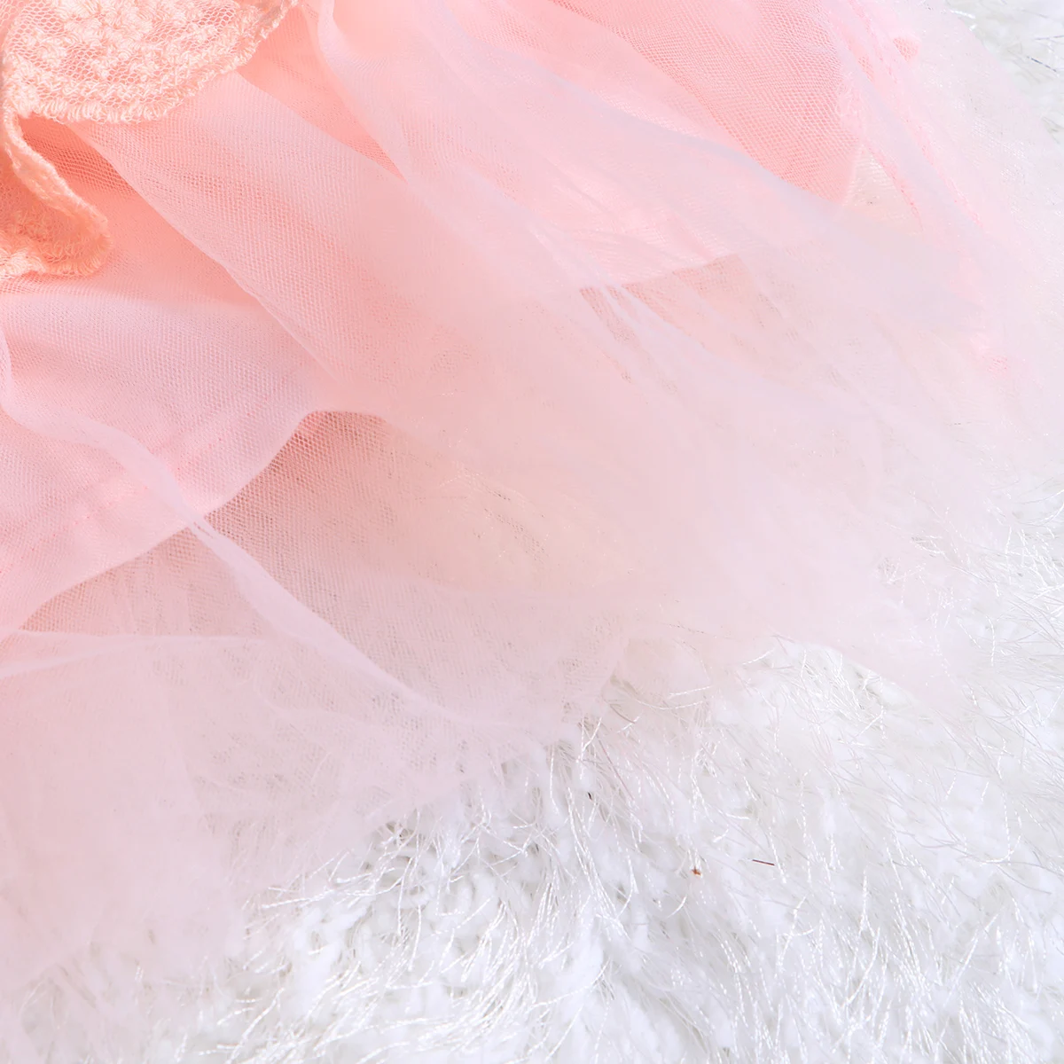 فستان الأميرة للفتيات الصغيرات بدون أكمام من التول توتو فستان الشمس للحفلات مقاس 4 تصميم فيونكة من الدانتيل الوردي ملابس مريحة ومتينة