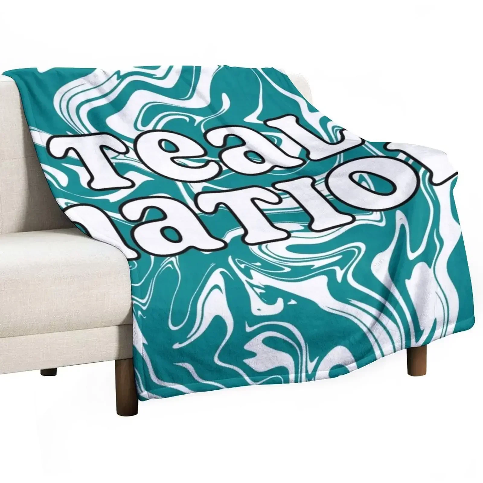 

teal nation ccu Throw Blanket Sofa Quilt warm for winter Blankets