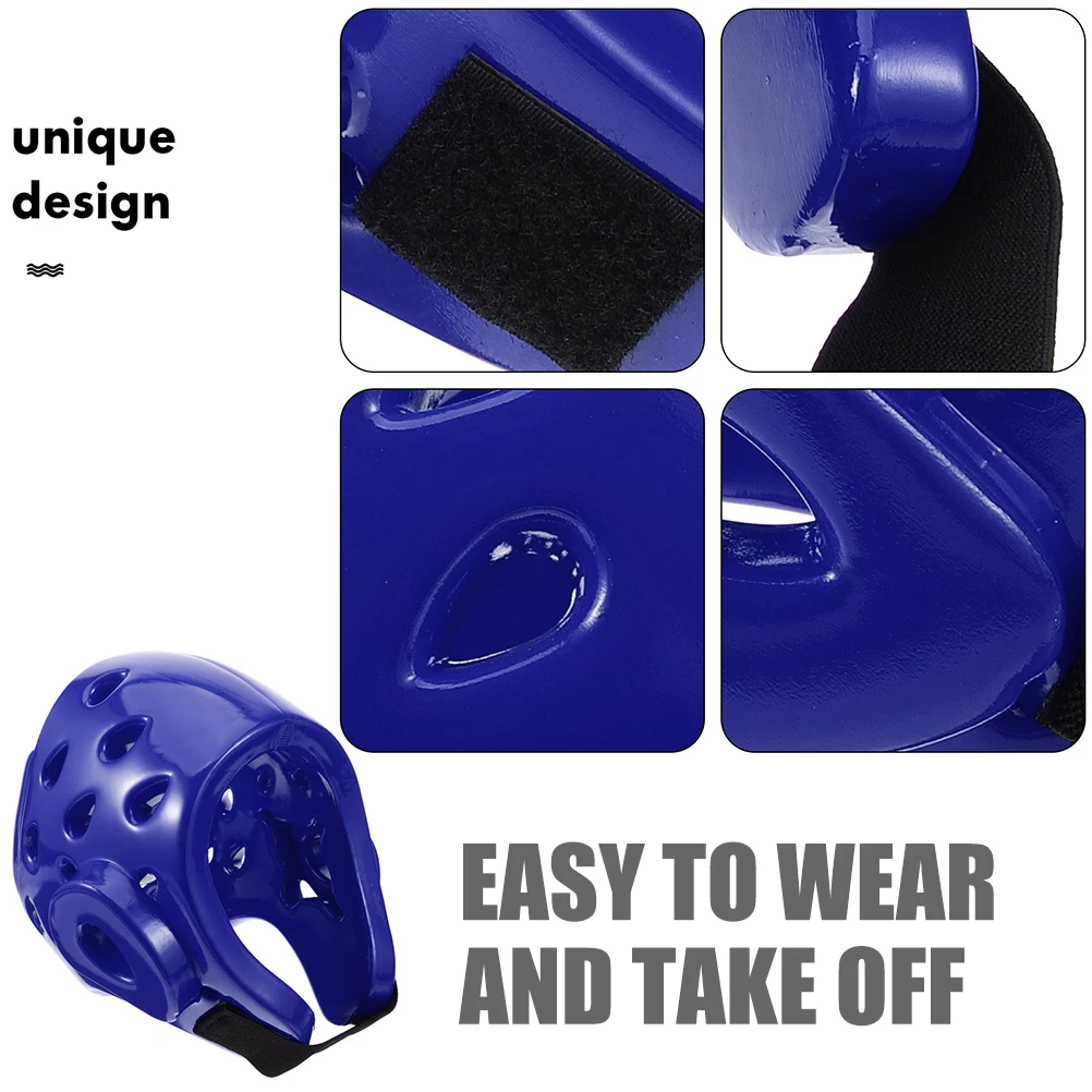

Children Taekwondo Blue L Size Kids Sport Supply Boxing Headgear Wrestling Padding Adult Batting Softball Battle