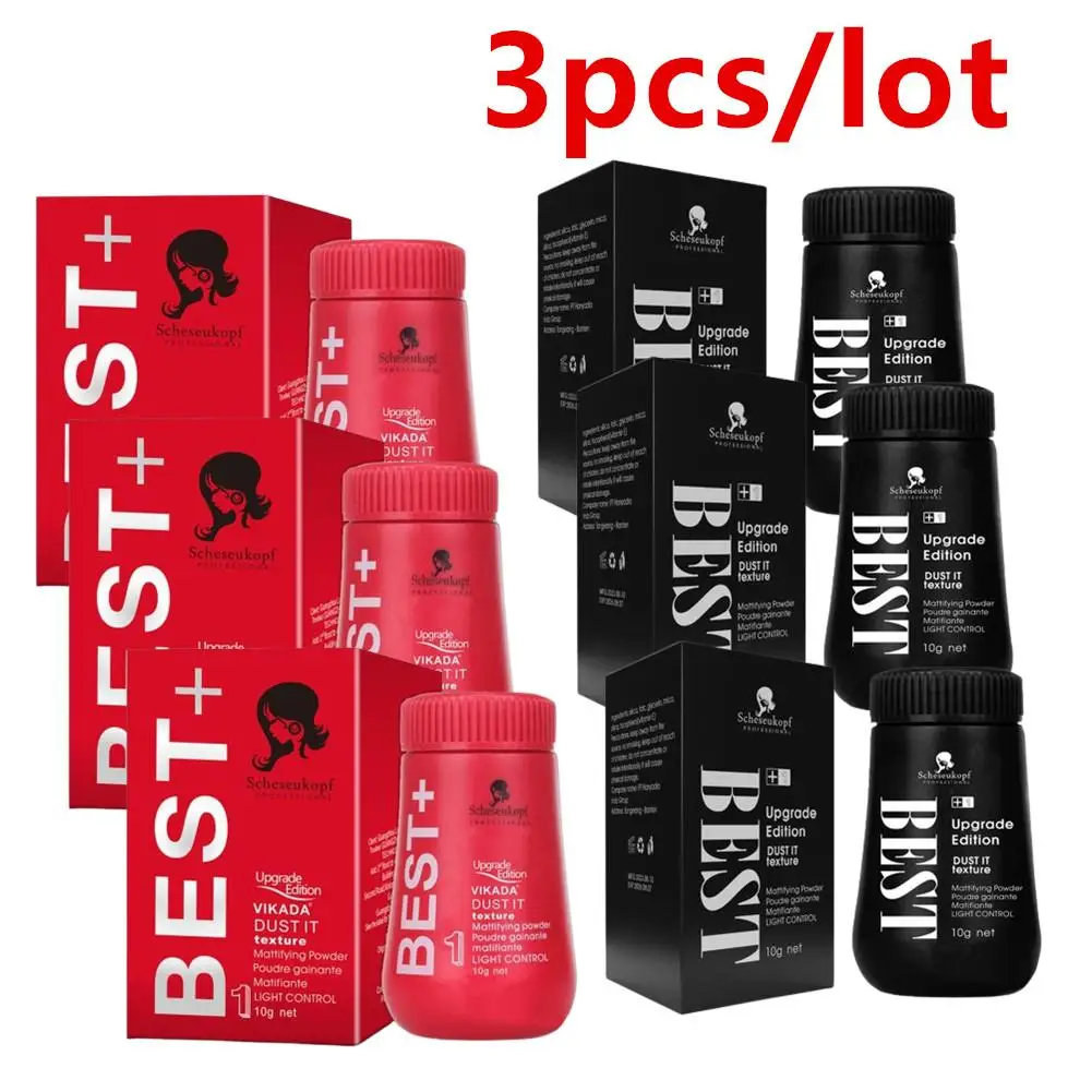 3pcs Hair Fluffy Powder Haircut Design Increase Hair Volume Frizz Fixed Lasting Model Refreshing Men Hair Styling Powder Box