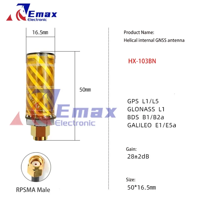 GNSS تحديد المواقع اللولب النمل HX-103N/BN 201N/BN 301N/BN 609N D1830 1911N RPSMA-J GPS BD غاليليو غلوناس RTK التفاضلية الطائرة بدون طيار النمل #3