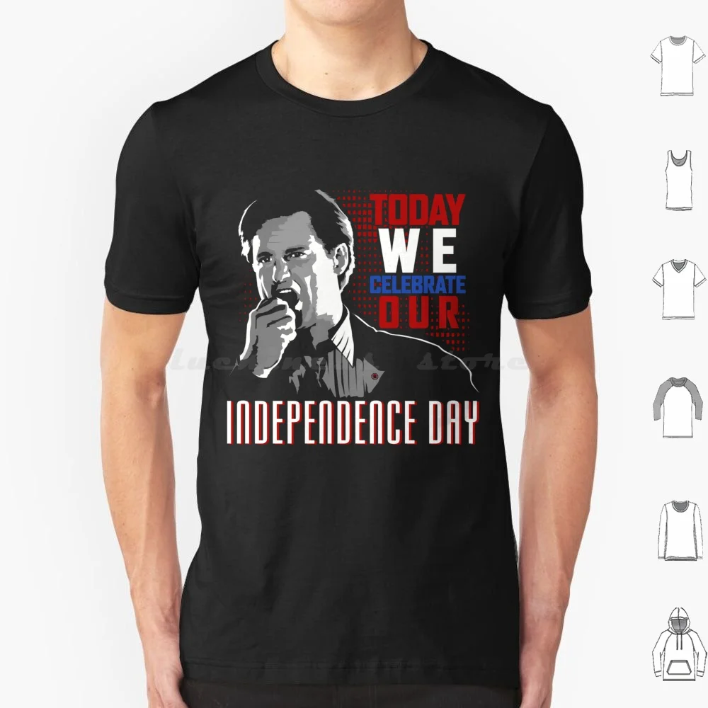 President ( Day ) T Shirt Big Size 100% Cotton Day Bill Pullman Usa United States Patriot 90s Will Smith Celebrate 4th July