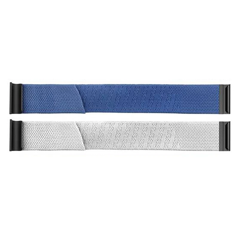 

B48B-Fitness Tracking Band, Odor-Resistant Adjustable Breathable Band Replacement Band For Whoop 4.0 And Whoop 3.0 Blue+White