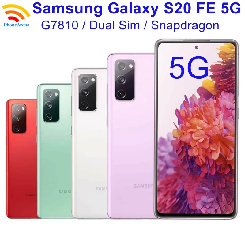 Samsung Galaxy S20 FE S20FE 5G G7810 Dual Sim 8GB RAM 128/256GB ROM 6,5 "AMOLED Snapdragon NFC Octa Core teléfono móvil Original