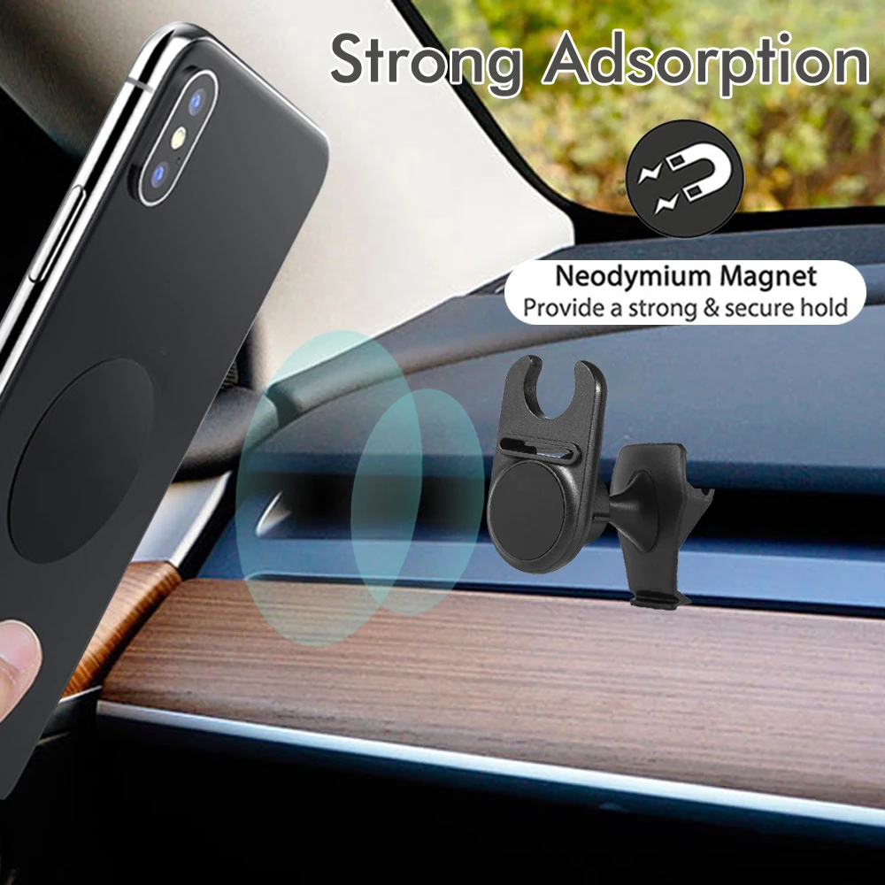 حامل هاتف مغناطيسي لتركيب فتحة تهوية تسلا مع 360 درجة ° دوران للطراز 3/Y/X/S، ملحقات سيارة قابلة للطي بقوة شفط #3