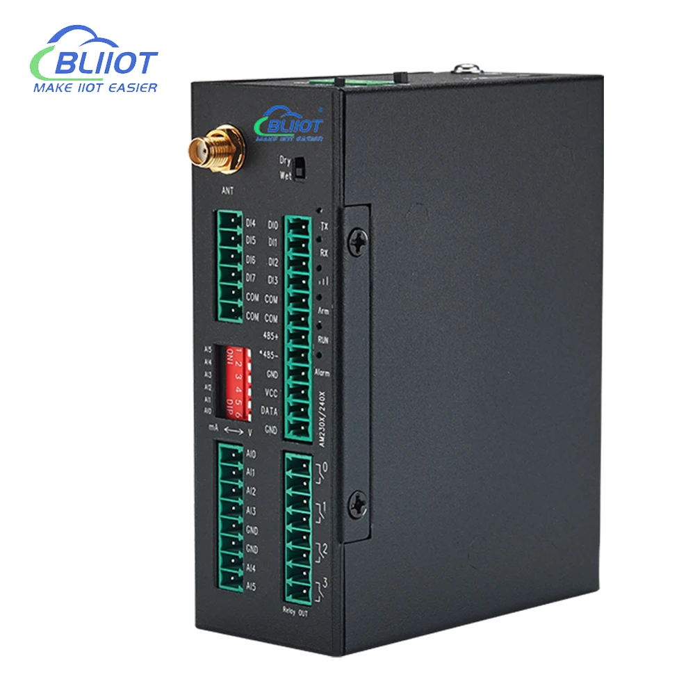 BLIIOT 4G Modbus RTU Data Acquisition Alarm Temperature rise alarm Noise Light Wind Speed Temperature and Humidity S27