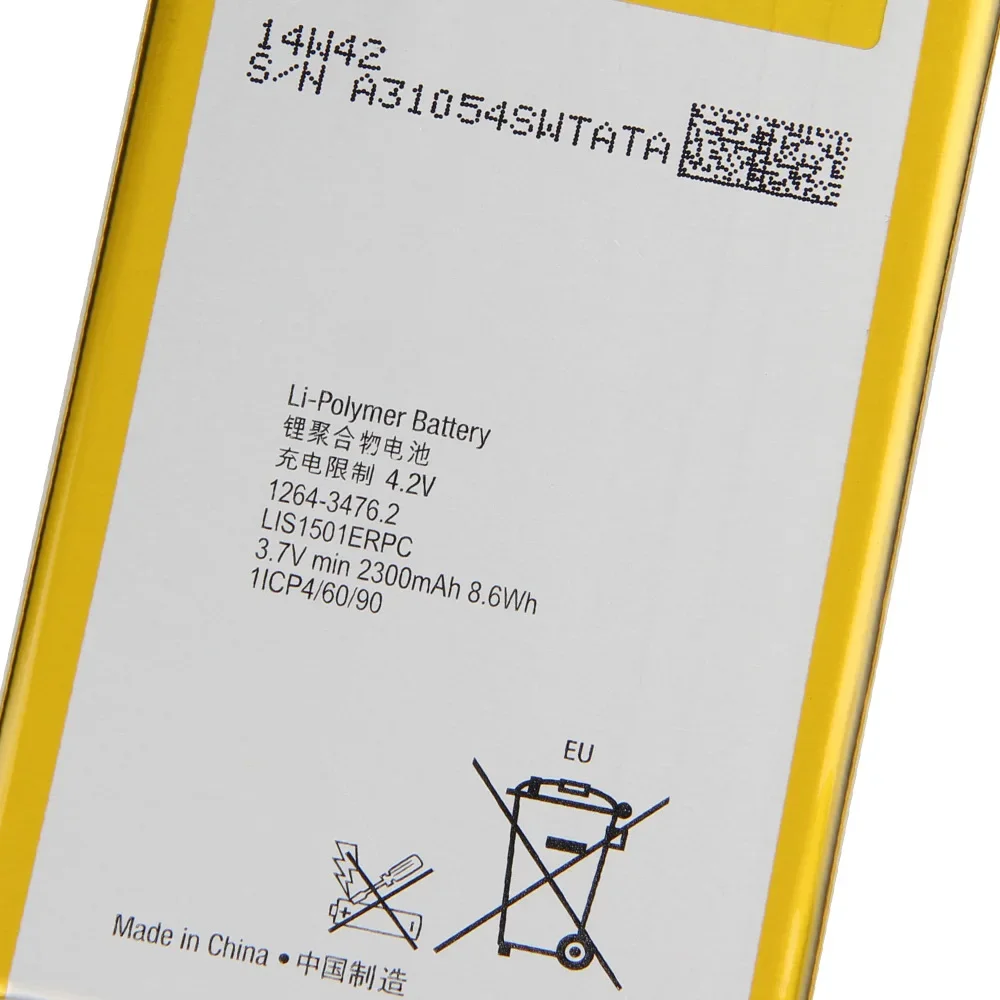 2024 Years NEW Replacement Phone Battery For Sony Xperia ZL L35h Odin C650X Xperia X ZQ LIS1501ERPC Rechargeable Battery 2330mAh