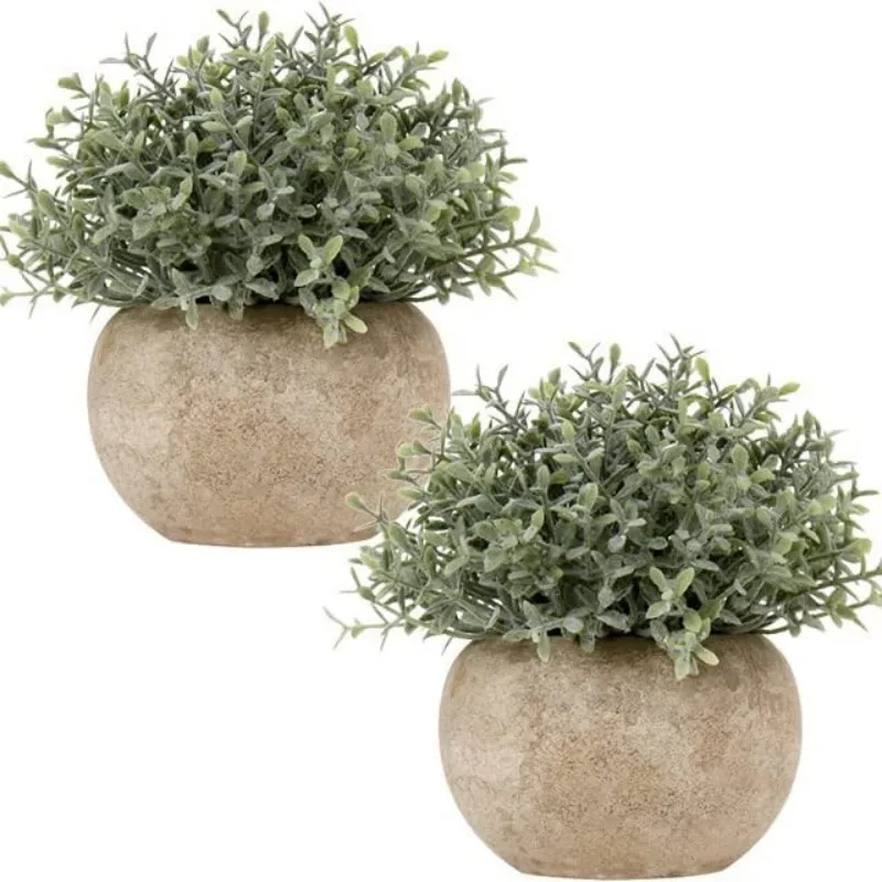 

Small Fake Plants Faux Potted Plant Mini Artificial Plants for for Home Table Office Room Desk Bathroom Shelf Kitchen Decoration