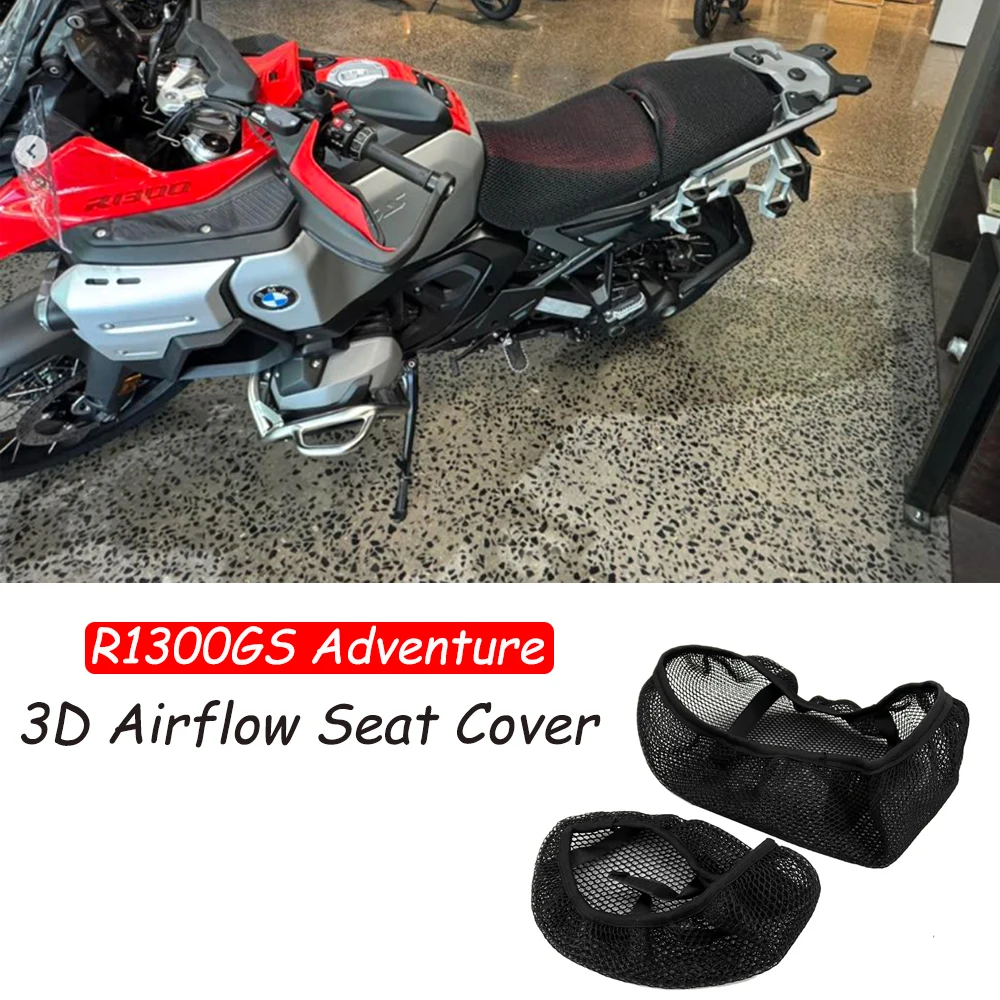 

Чехол на сиденье R1300GS Adventure 2025, защитный чехол от царапин для BMW R1300 GS ADV R1300GSA ADV1300, 3D чехол на сиденье с воздушным потоком