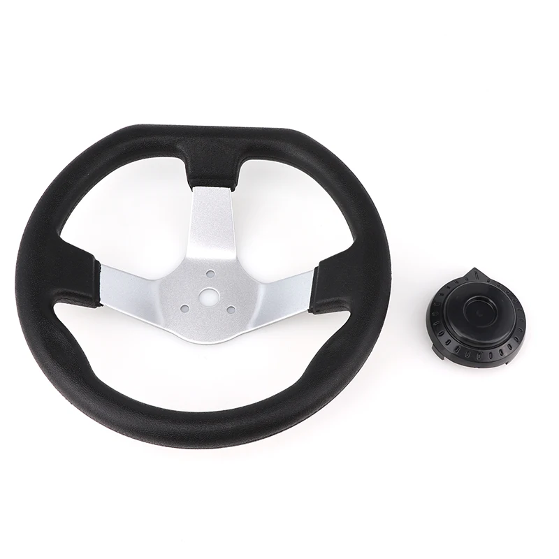 ATV 3Hole Steering Wheel Replacement Universal Suitable for Go Kart Steering Wheel Hardware with Cover Vehicle Accessories
