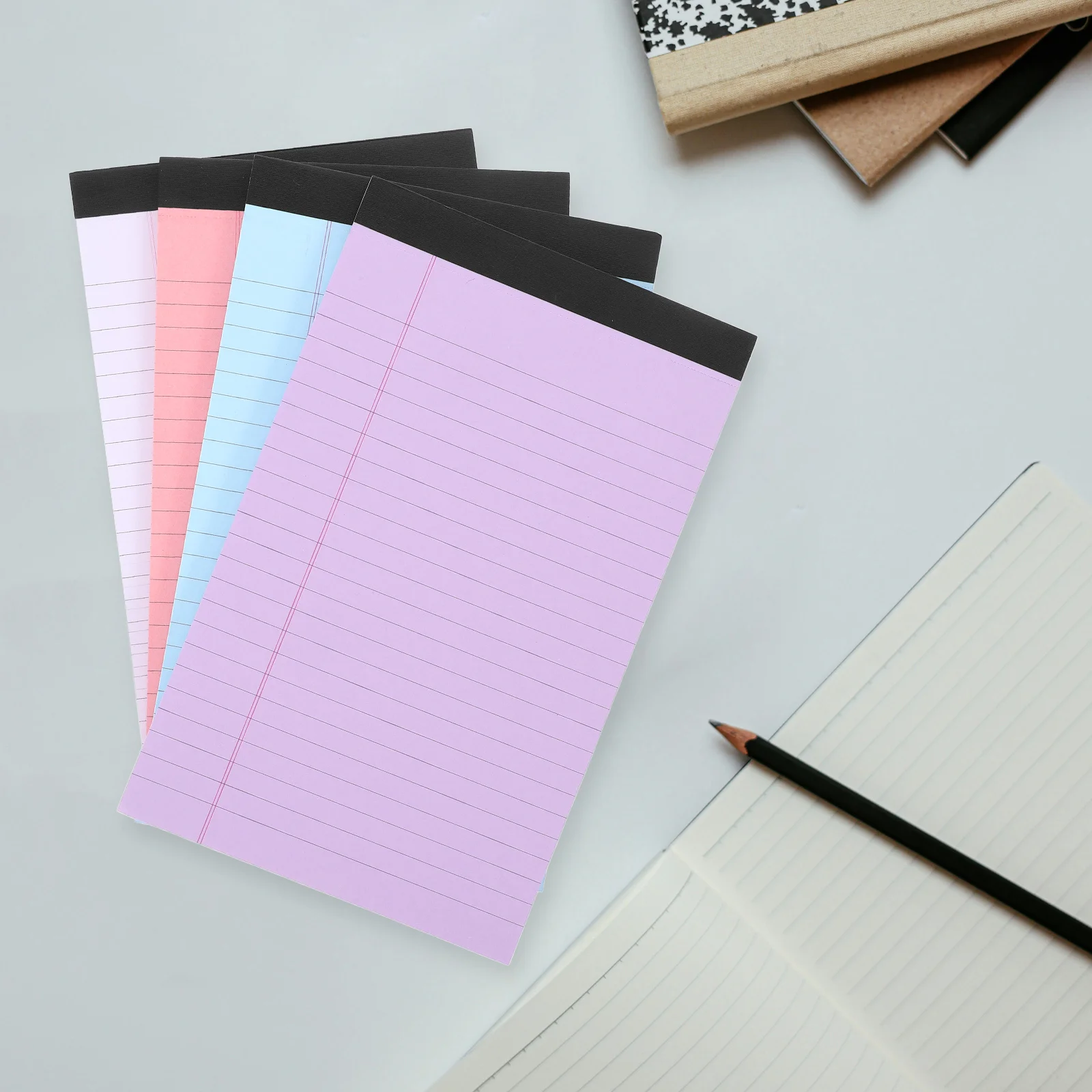 4 Books Legal Notepad Pads Pocket Notebook Easy to Tear Memo Notepads Idea Student Office