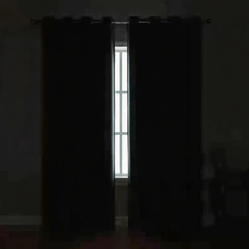 ستائر حرارية معتمة مع بطانة داخلية، ستائر لتقليل الضوضاء لنافذة شرفة غرفة النوم، ظلال خصوصية سميكة