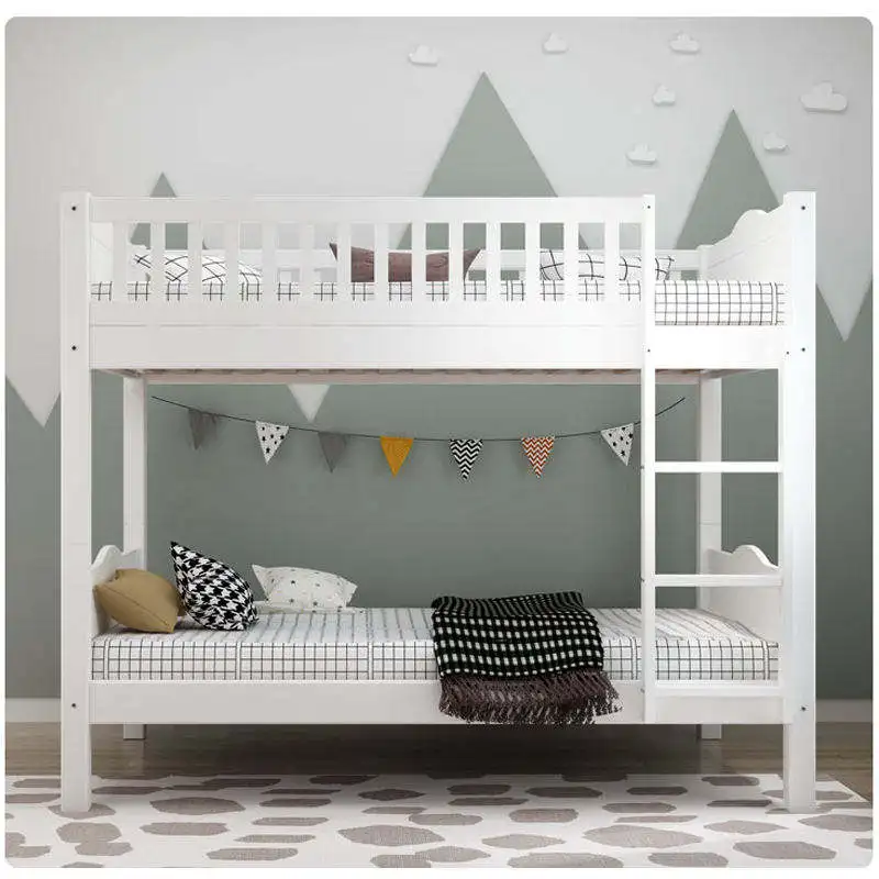 

-Для дешевой цены, мебель для спальни, современная двуспальная лестница для взрослых, серая детская деревянная двухъярусная кровать для хранения вещей для взрослых^