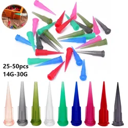 20-50pcs 14-30G TT Assorted Plastic Conical Smoothflow Tapered Needle Plastic conical needle for Precision Dispensing Machine