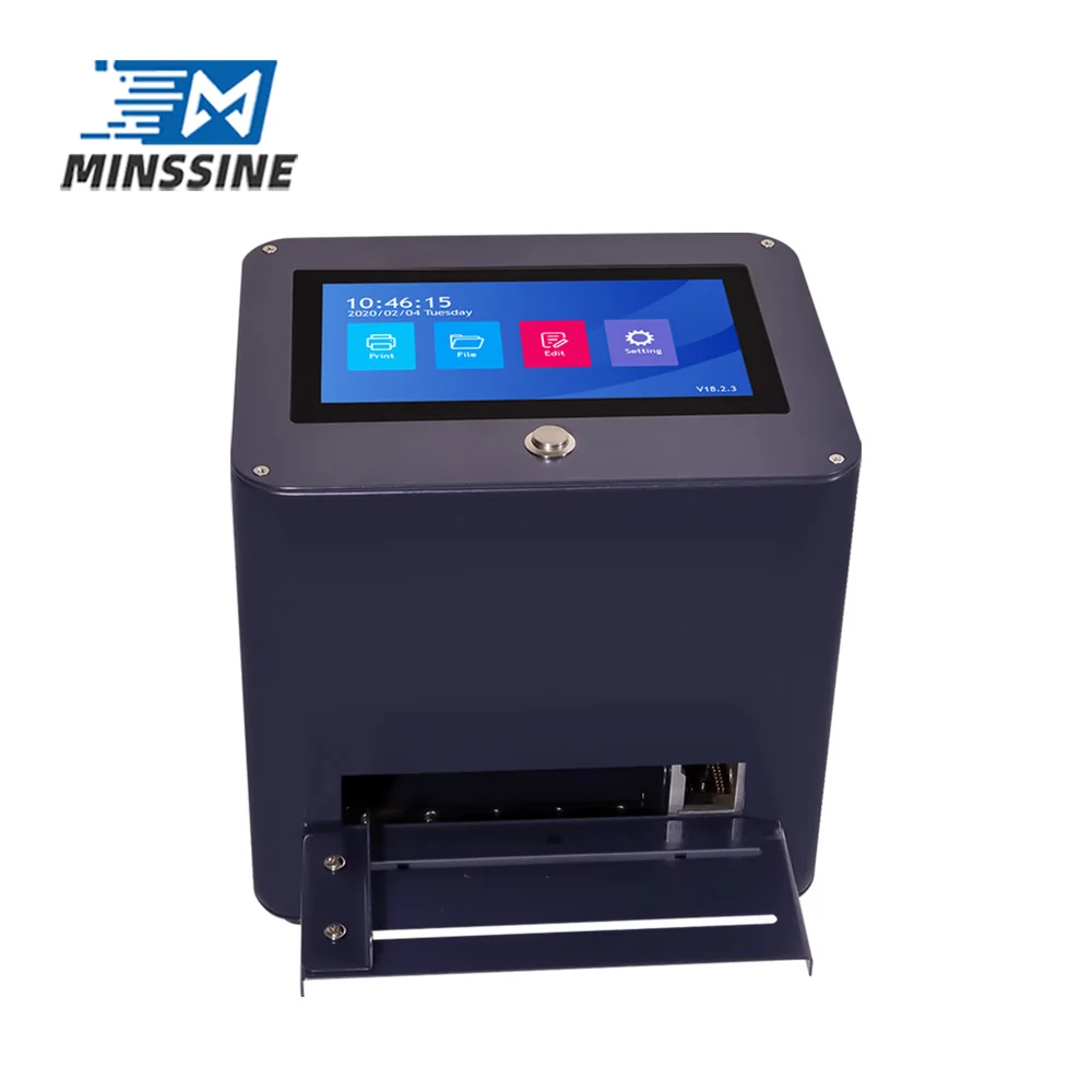 

Desktop Inkjet Printer 12.7mm Print Height Printer Multi Language 7 Inch Touch Screen Static Inkjet Printer