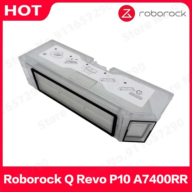 Roborock Q Revo P10 A7400RR Dust Box Replacement Spare Parts Robot Vacuum Cleaner Dustbin Box with Filter Accessroies