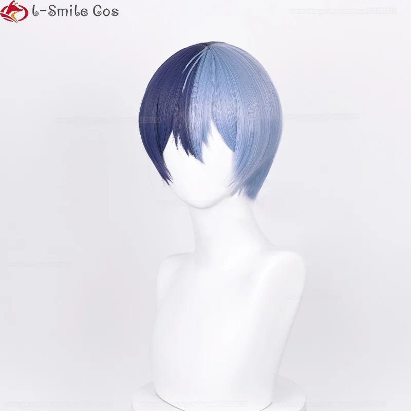 Anime Shinonome Akito Cosplay Peruca, Aoyagi Toya Perucas, Peruca curta unisex, Cabelo sintético resistente ao calor, Boné de Halloween