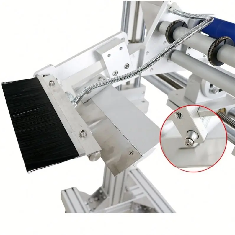 Industrial Automatic Flat Bag Label Applicator Stable Plane Labeling Machine For Food Packaging Price Date QR Code Sticker Print