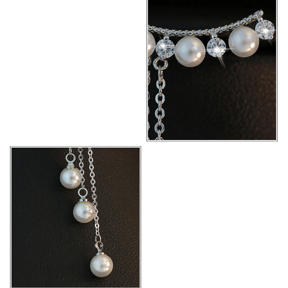 

Tassel for Long Tassel Earrings Pearl Eardrops For Women Long Dangle Earrings Dangle Anti Allergy Pearl Eardrops Gift