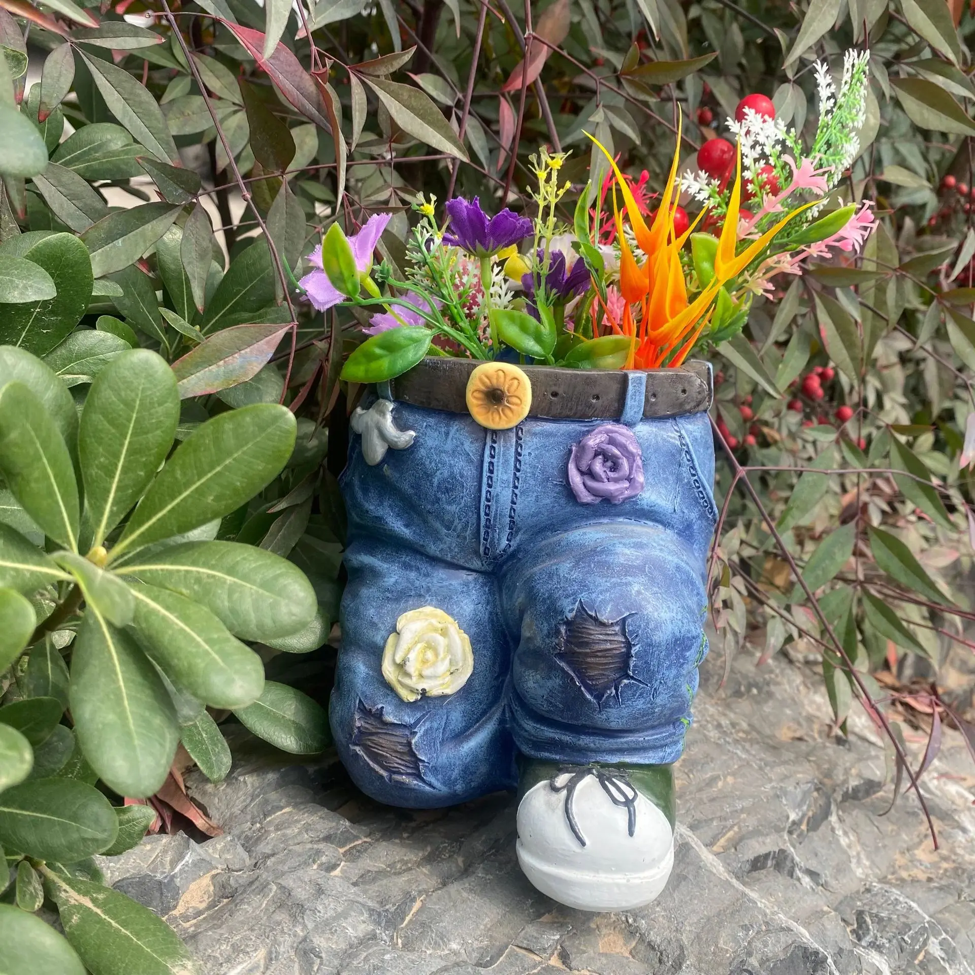 Resin Garden Denim Plant Pots  - Resin Artist 评论和价格