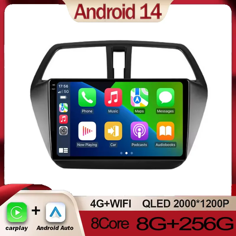 Android 14 256G For Suzuki SX4 2 S-Cross 2012 - 2016 Car Radio Multimedia Video Player Navigation stereo GPS No 2din 2 din dvd