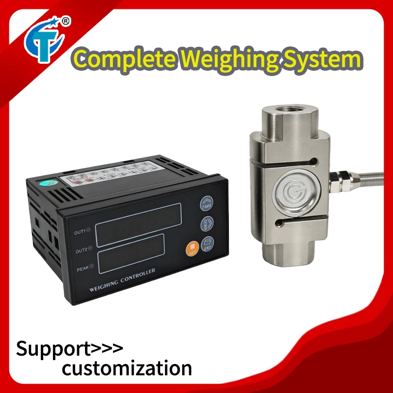 KV-3A Digital Indicator with S-Type Column Tension Compression Load Cell Kit for High Precision Industrial Measurement