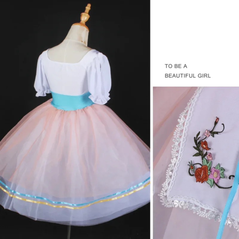 Meninas adulto ballet tutu bordado vestido de princesa crianças feminino desempenho palco dança traje aniversário carnaval vestidos